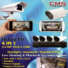 CMS Premier HDCCTV Full Set 8 CHANNEL